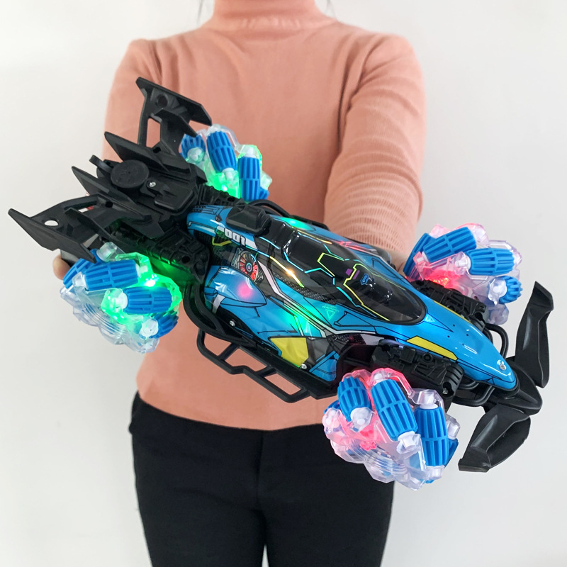 Transfronterizo 2.4G truco pulverización de cuatro tracciones coche de control remoto inducción de gestos 13 canales de carrera de deriva coche de control remoto de velocidad ajustable