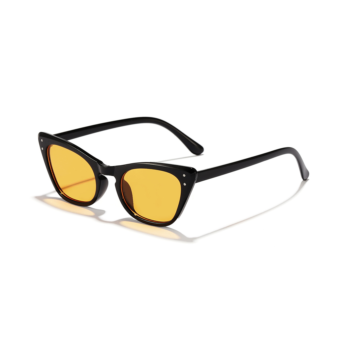2023 nuevo marco de estampado de leopardo retro gatito Ojo de hombres y mujeres transfronterizos moda gafas de sol a juego