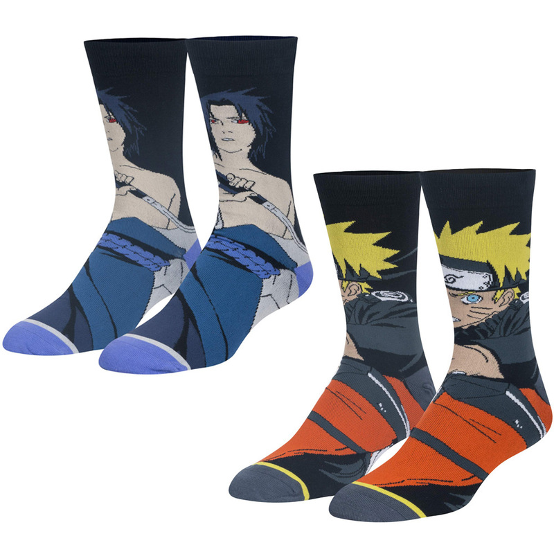 Japanese anime Naruto Naruto mid-length socks cross-border Amazon Naruto Sasuke trend cotton socks