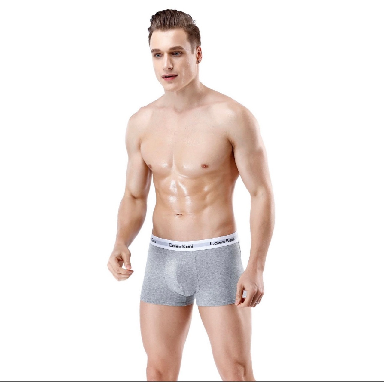 Men's underwear boxers pure cotton breathable boxer shorts head youth mid waist sexy