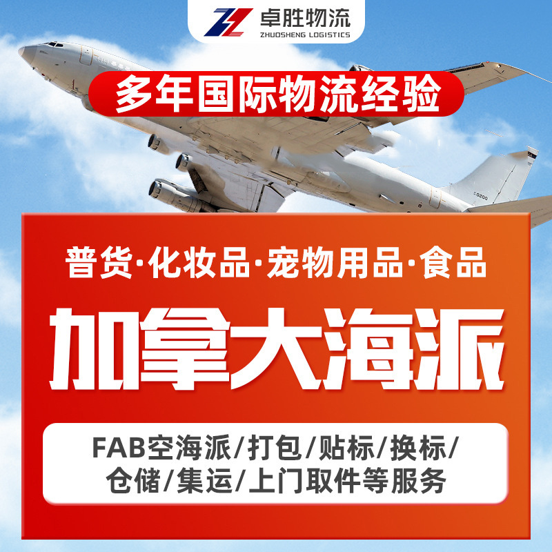 国际物流空派海派快递双清关包税仓储服务加拿大专线深圳货运代理