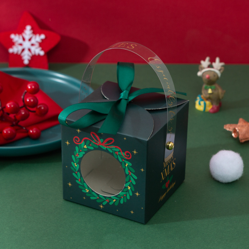 ホームチョイスクリスマス新しいアップルギフトボックス中空クリエイティブギフトボックスシュガーボックスクリスマスイブポータブルキャンディボックス|undefined