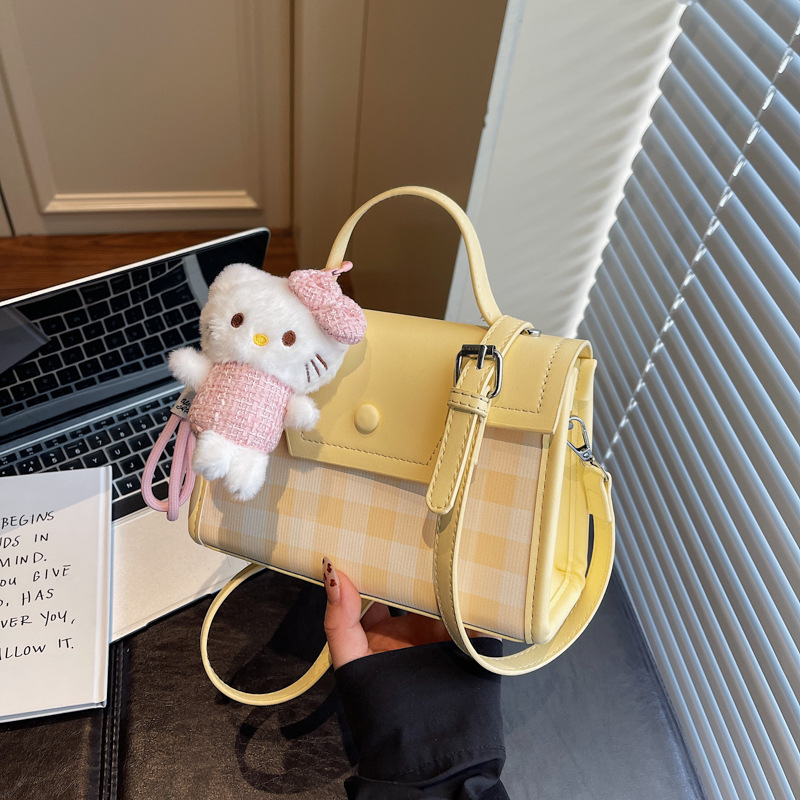Cute bolso de estilo universitario 2026 nuevo estilo extranjero mujer sensación diaria mochila bolso de almohada de nicho