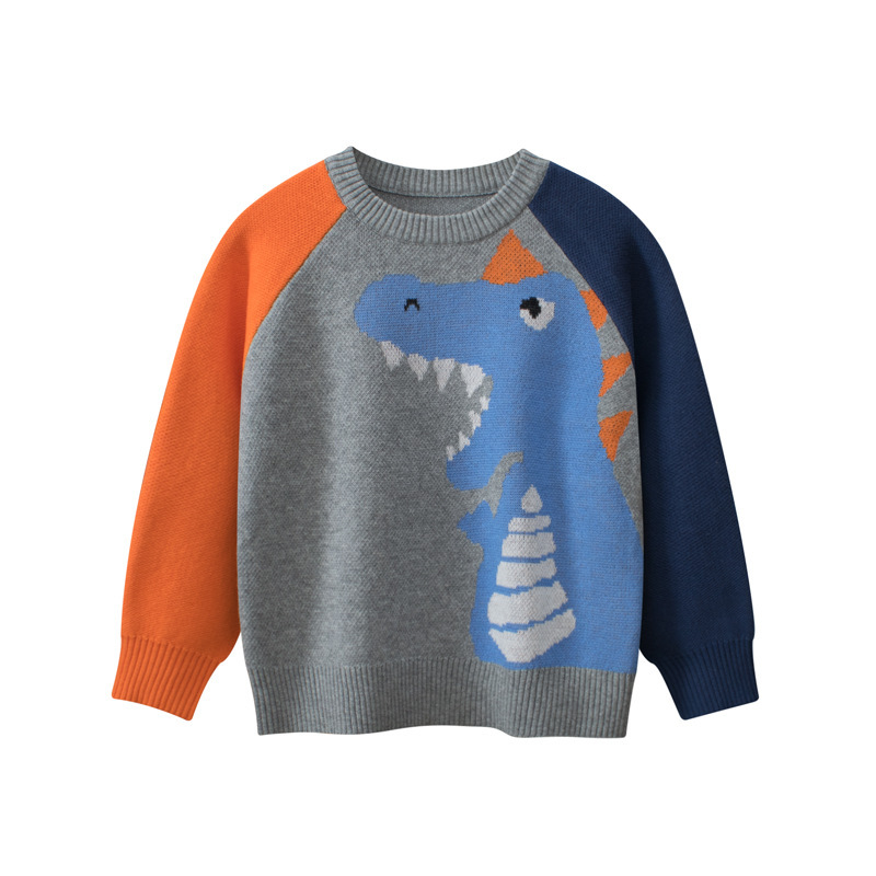 27kids Korean style children's clothing cross-border supply children's sweater dinosaur cartoon baby clothes knitwear wholesale 27kids Korean style children's clothing cross-border supply children's sweater dinosaur cartoon baby clothes knitwear wholesale