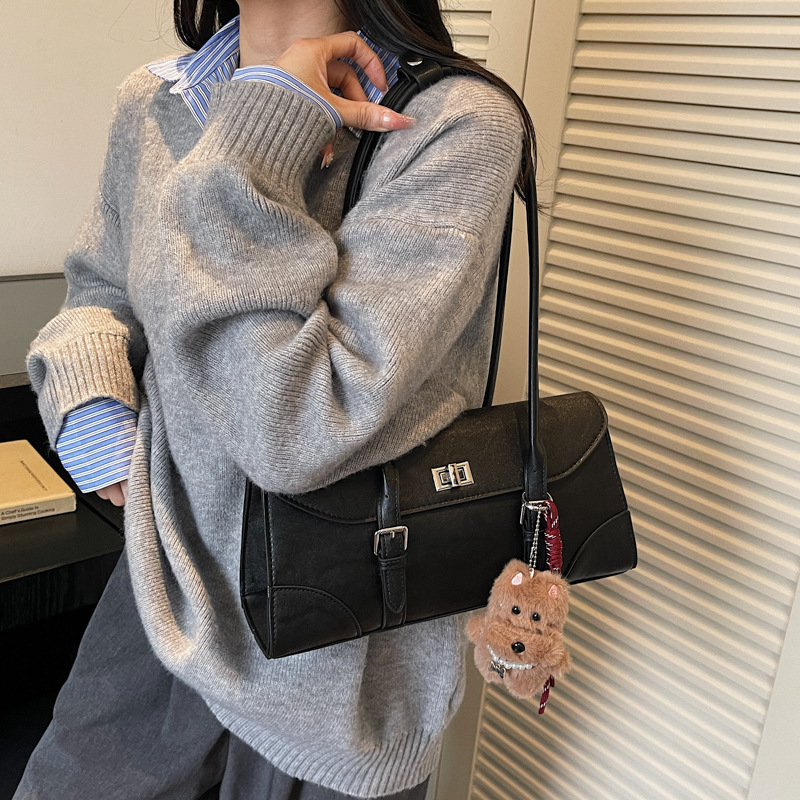 Bolsa retro de alto nivel para mujeres 2025 nuevo estilo coreano bolso de hombro de mano de moda casual bolso de palos de brazo