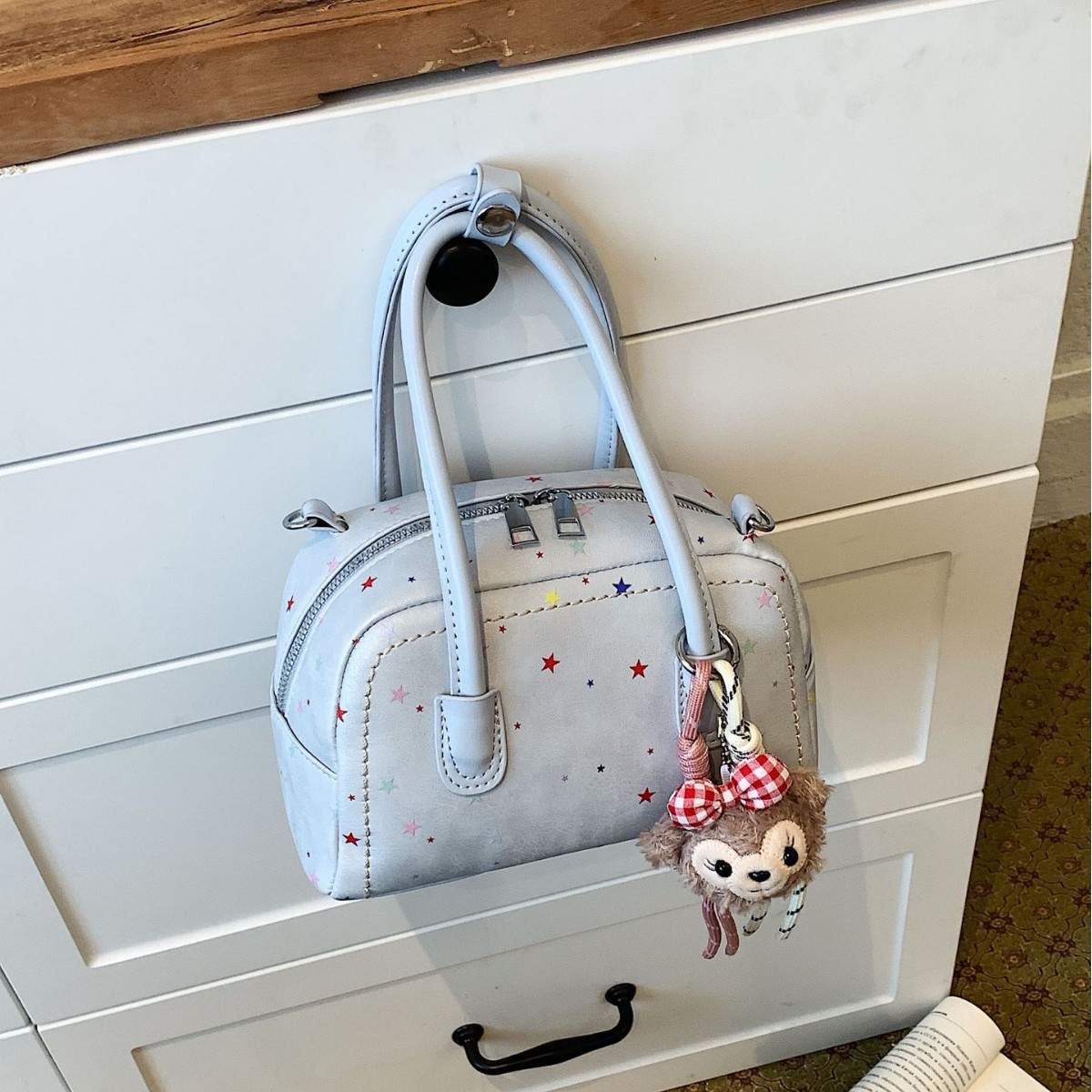 Nicho flor impresión bolsos pequeños bolsos de transporte de hombro bolsos de brazo de moda diarios bolsos portátiles image 1
