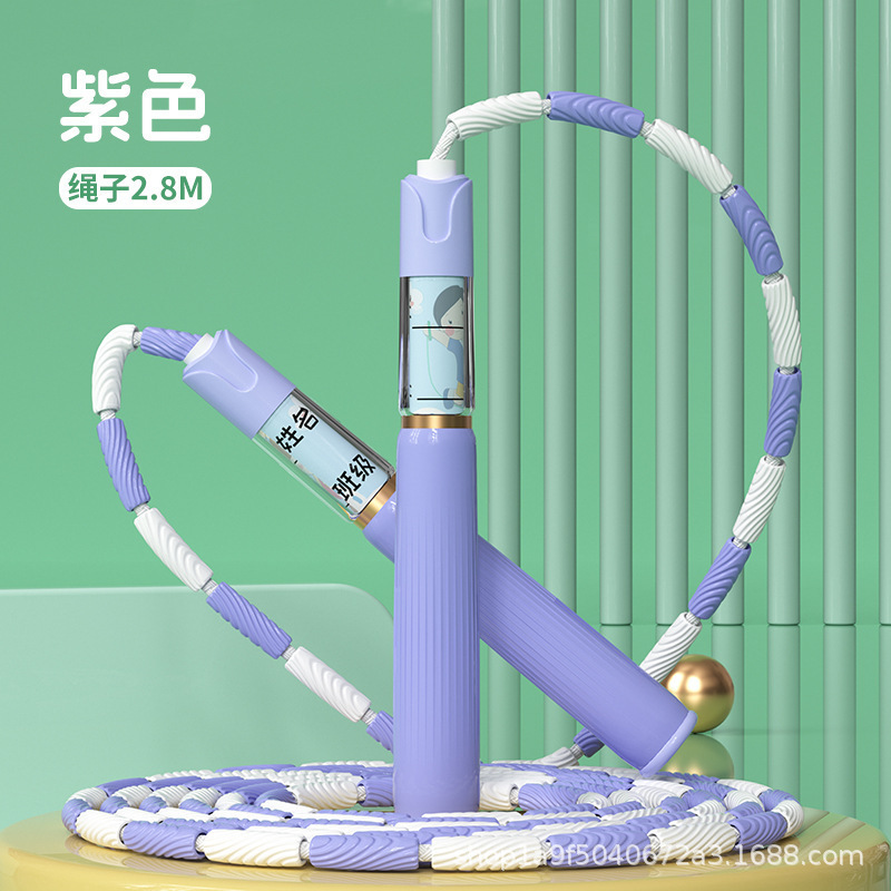 儿童跳绳竹节绳学生专用3到6岁初学幼儿园小学生可签名可调节跳神|undefined