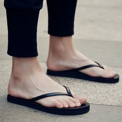 Slip-on sandals, men's fashion outdoor slip-resistant, personalized, Korean-style, student minimalist, ladies' beach sandals