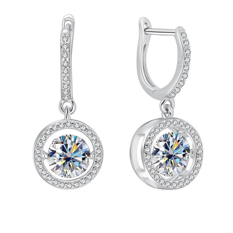 Серебро S925 Silk Mossian с моссовидным камнем, серьги-аксессуар, кросс-стиль