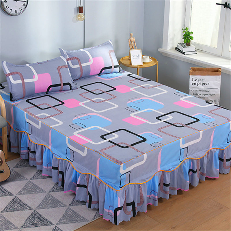 Una sola cubierta de cama de color sólido cubierta de cama de cama coreana sábanas de cama 1 m 1.5 / 2.0 m