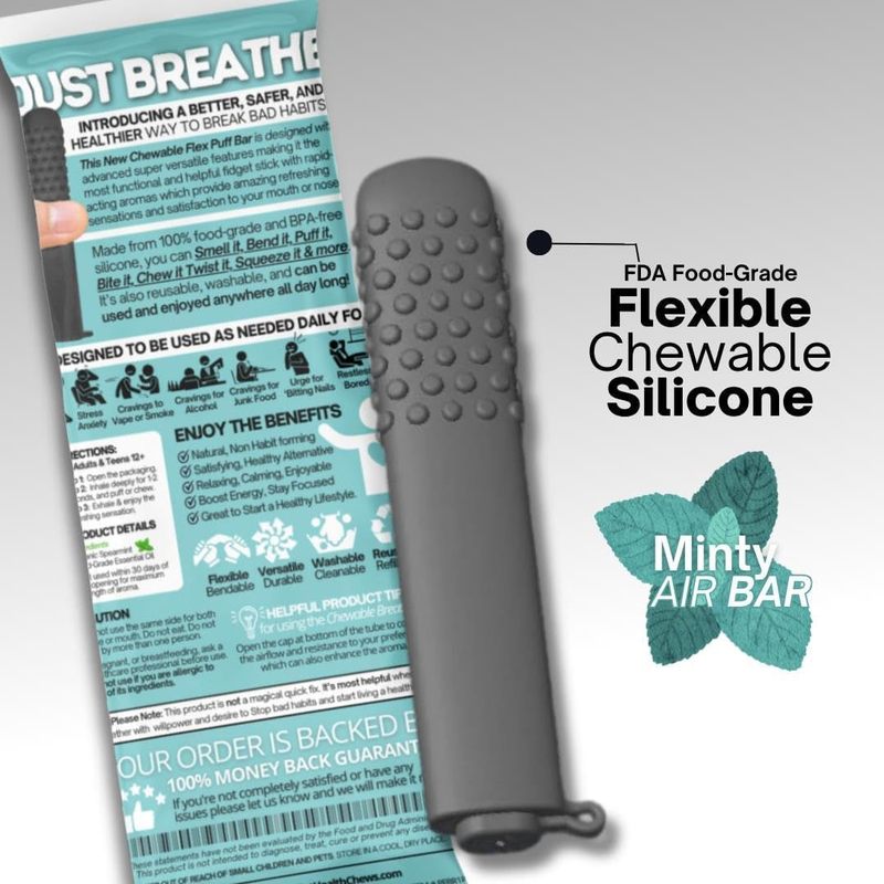 国境を越えた人気の Essential Oil Breather マスク、エッセンシャルオイルを含む通気性のあるチュアブル スティック シリコーン|undefined