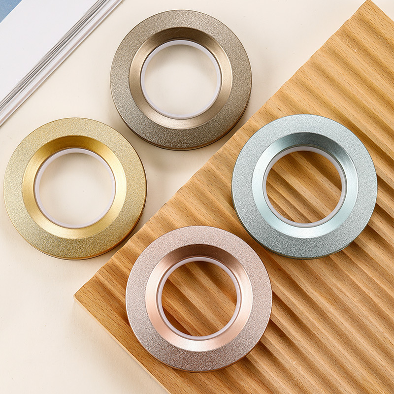 Factory Direct Supply ABS Curtain Ring Roman Ring Art Ring Circle Ring Roman Rod Hook Hole Style Curtain Accessory