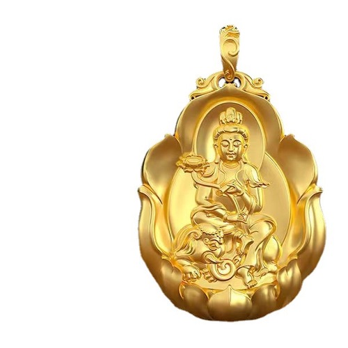 God luck Buddhism necklace gold Buddha eight patronus zodiac pendant with necklace gift wholesale men and women