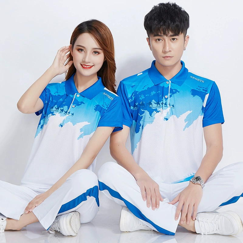 Спортивный костюм Jiamos, летний мужской и женский, с короткими рукавами, команда мечты, фитнес, упражнения, квадратный танец, мягкий мяч, командная форма для пеших прогулок