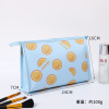 Polyurethane waterproof cosmetic bag, storage system for traveling, black set, simple and elegant design