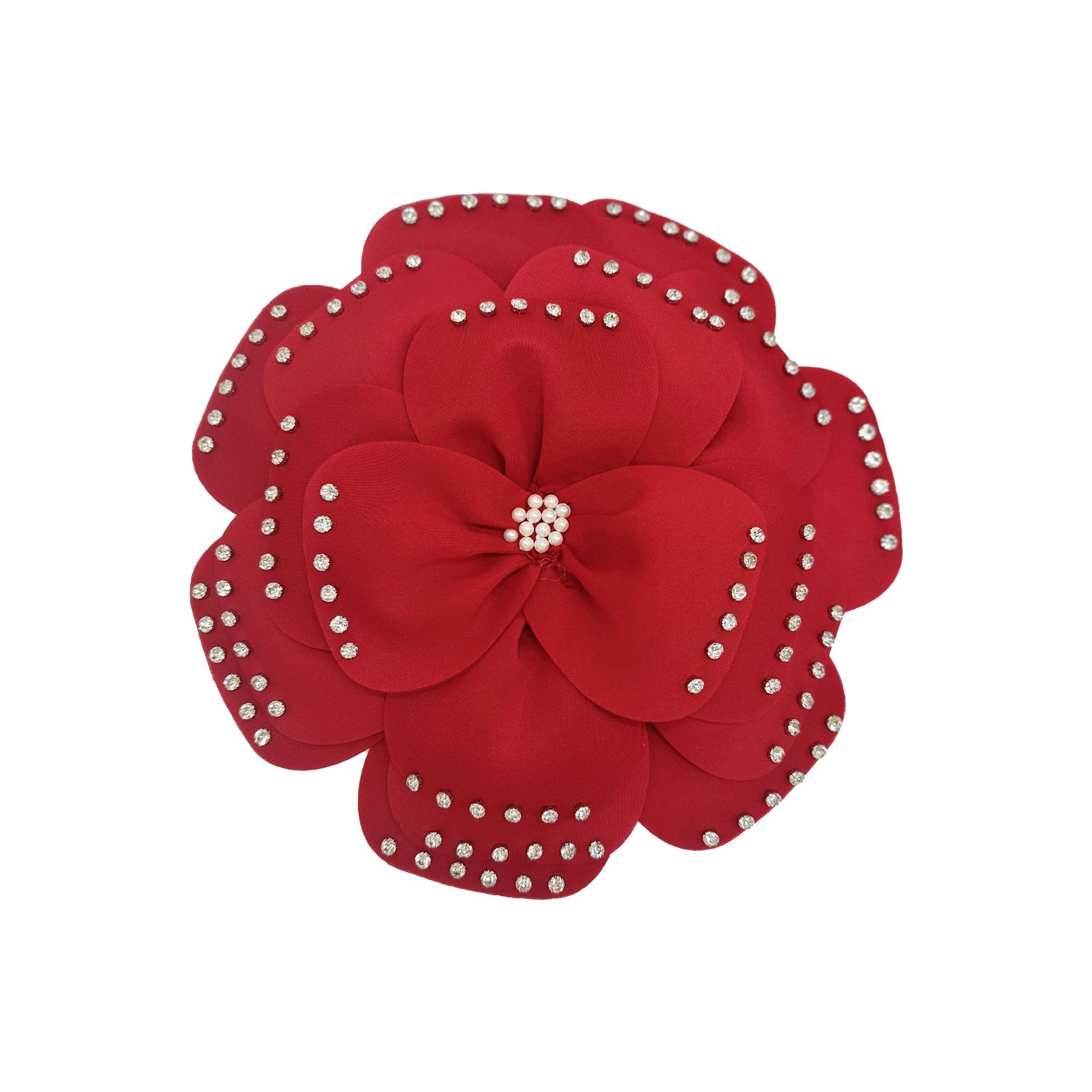 Nueva capa de aire estereoscópica perlas de clavos multicapa de alta calidad ropa de flores grandes vestidos tocado joyas de pecho brocas para el pelo