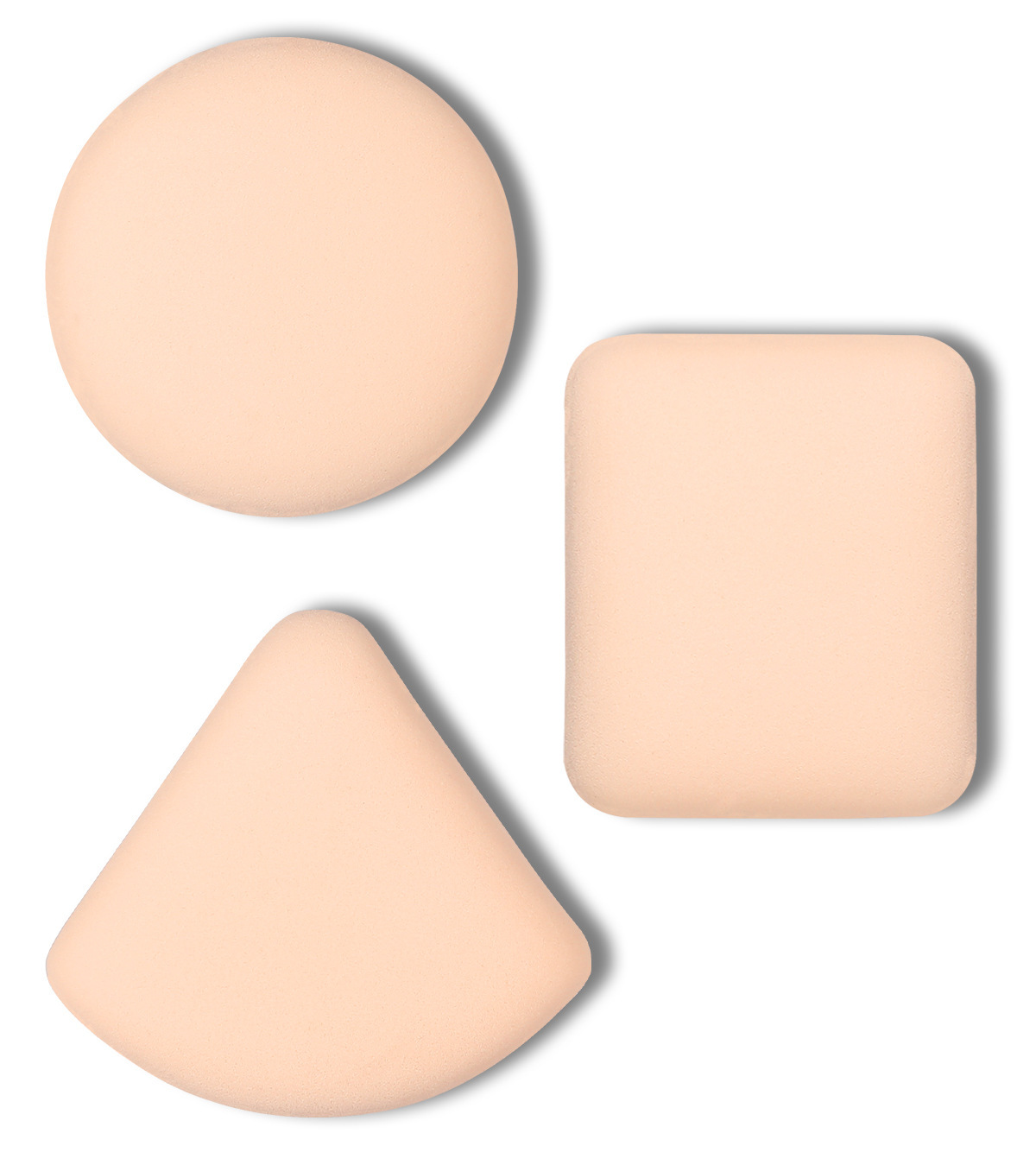 Suministro directo de fábrica de 100 puntos de algodón de azúcar, cojín de aire, soplo de polvo, maquillaje húmedo y seco, esponja, herramientas de belleza al por mayor