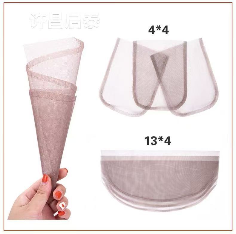 Wig Mesh Accessories Wig Lace Mesh Cap Mesh Base Fabric Hd---300 Mesh Hard Mesh Hand-Woven Hair Extensions Hand-Made