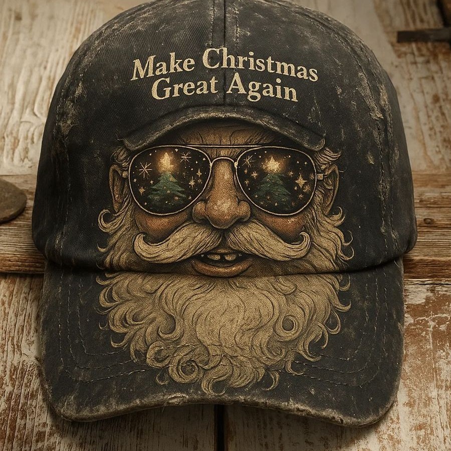 Digital Printing European And American Foreign Trade Independent Station Men's Clothing Casual Youth Christmas Baseball Cap