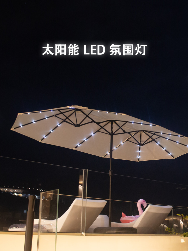 [Solar D light] + khaki tarpaulin with 120 catties water-filled base
