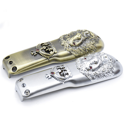 新款推剪盖 电推剪改装外壳锌合金狮子头骷颅头复古渐变油头