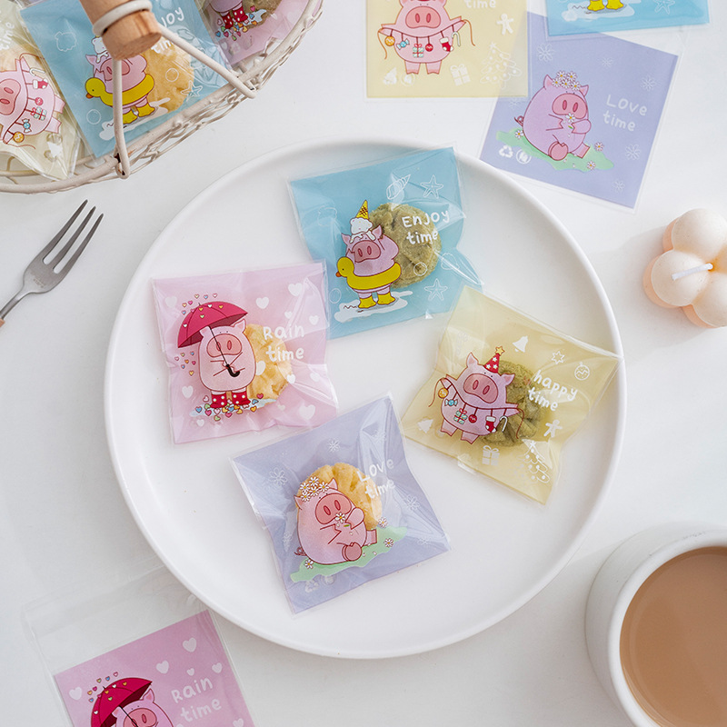 自封袋ins风自粘袋卡套礼品封口袋出卡打包便携包装袋批发密封袋