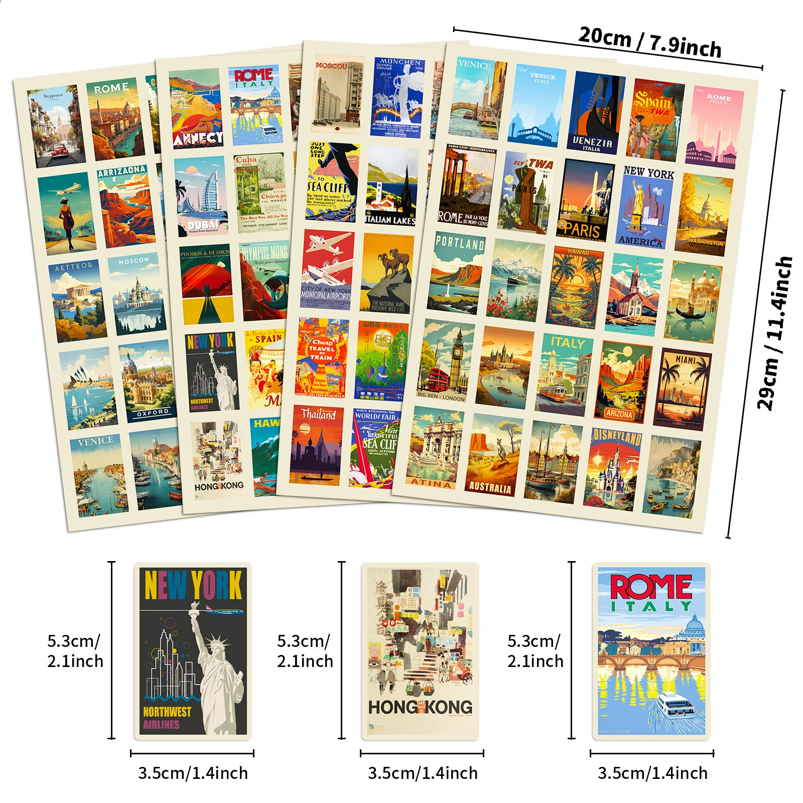 Poster, sticker, 100 pieces, Aliexpress