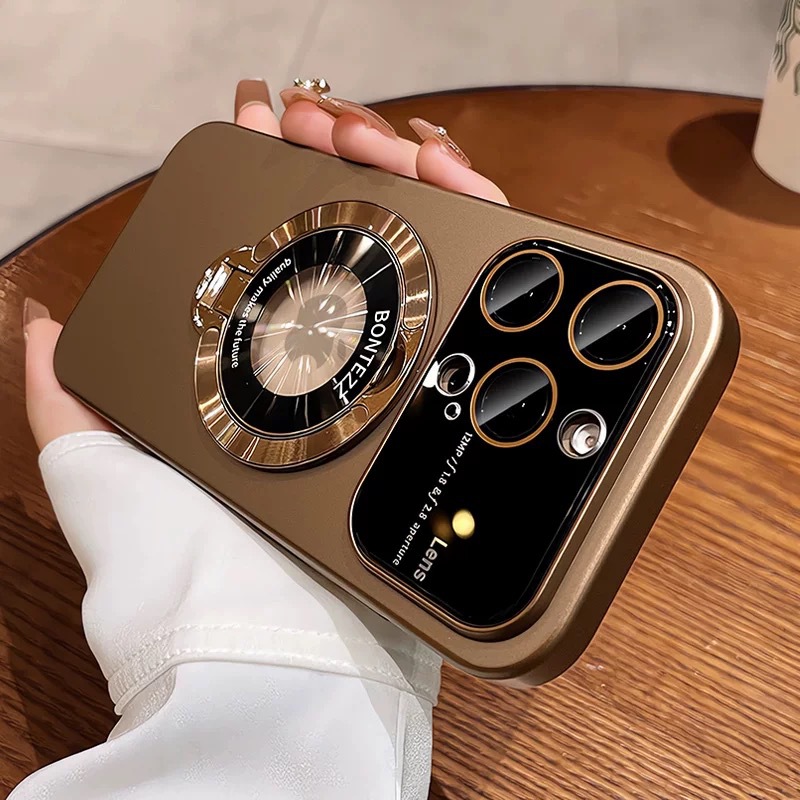 Soporte magnético de sensor simple y avanzado para iPhone16ProMax ventana grande 12/11 funda para teléfono móvil Apple 15P