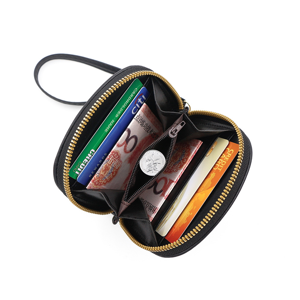 Nuevo titular de la tarjeta de dibujos animados lindo corto cremallera cartera titular de la tarjeta de las señoras oso monedero cartera fábrica al por mayor