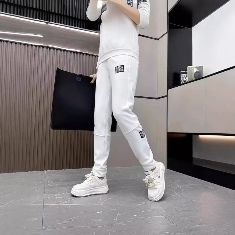 Fu Character Chinese Style Winter Sports Pants Unisex 2024 New Autumn and Winter Casual Fleece Sweatpants Long Pants Men Fu Character Chinese Style Winter Sports Pants Unisex 2024 New Autumn and Winter Casual Fleece Sweatpants Long Pants Men