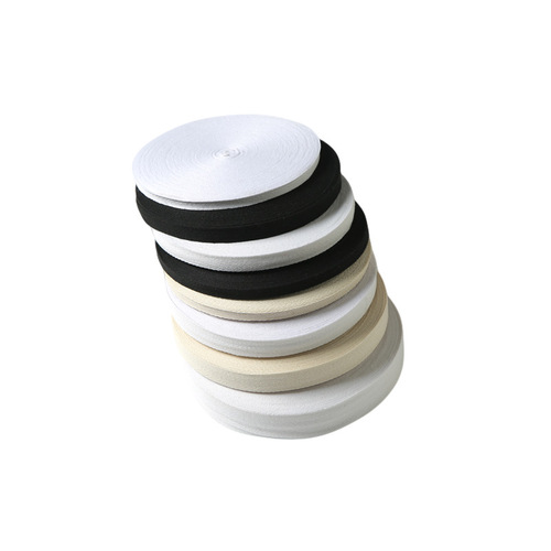 Factory supply pure cotton herringbone edge band for clothing accessories All-cotton fabric edge band Trademark woven tape wholesale