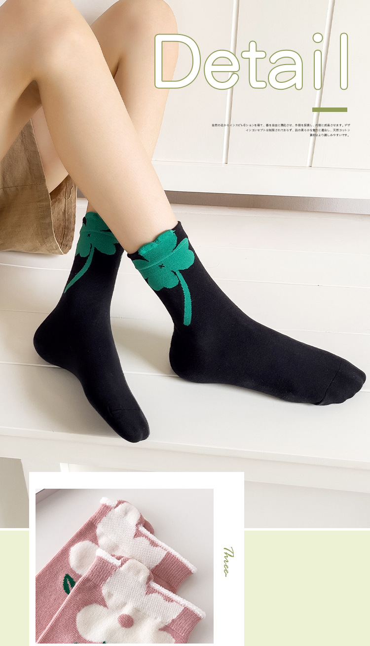 立体小花中筒袜_05