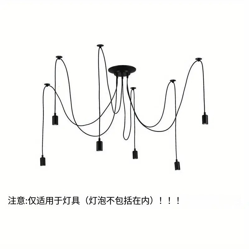 Ventas directas transfronterizas candelabro estilo industrial retro bar creativo café restaurante oficina tienda de ropa lámpara de araña