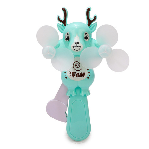  New Children's Handheld Fan Student Convenient Fan Gift Cartoon Dragon Beast Dual-Head Hand-Powered Fan Gift