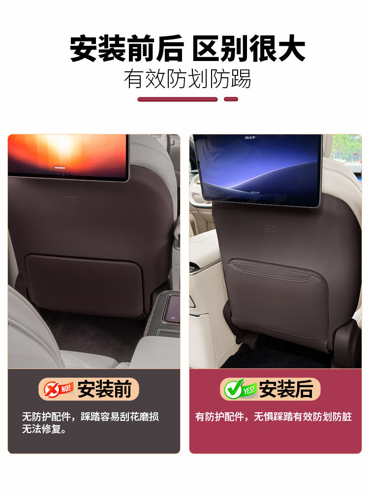 Suitable for 26 Models of Nio Es9 Seat Anti-Kick Pads, Seat Back Kick Protection Pads, New Car Interior Accessories, Essential Parts
