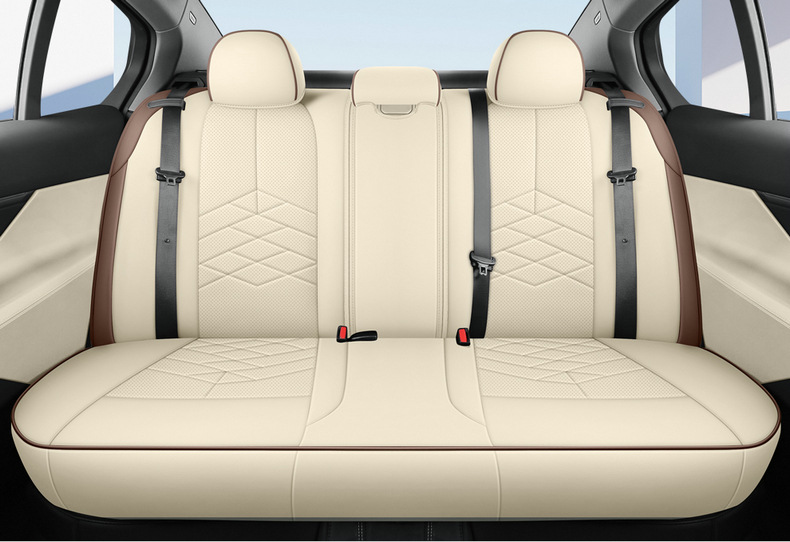 Full Coverage Leather Car Seat Covers for 26 Models, All-Season Seat Covers with Original Car Texture