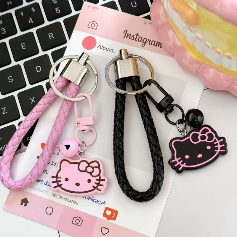 Cartoon Cute Kt Cat Keychain Car Key Pendant Girly Style Student Backpack Pencil Case Pendant Gift Wholesale Cartoon Cute Kt Cat Keychain Car Key Pendant Girly Style Student Backpack Pencil Case Pendant Gift Wholesale