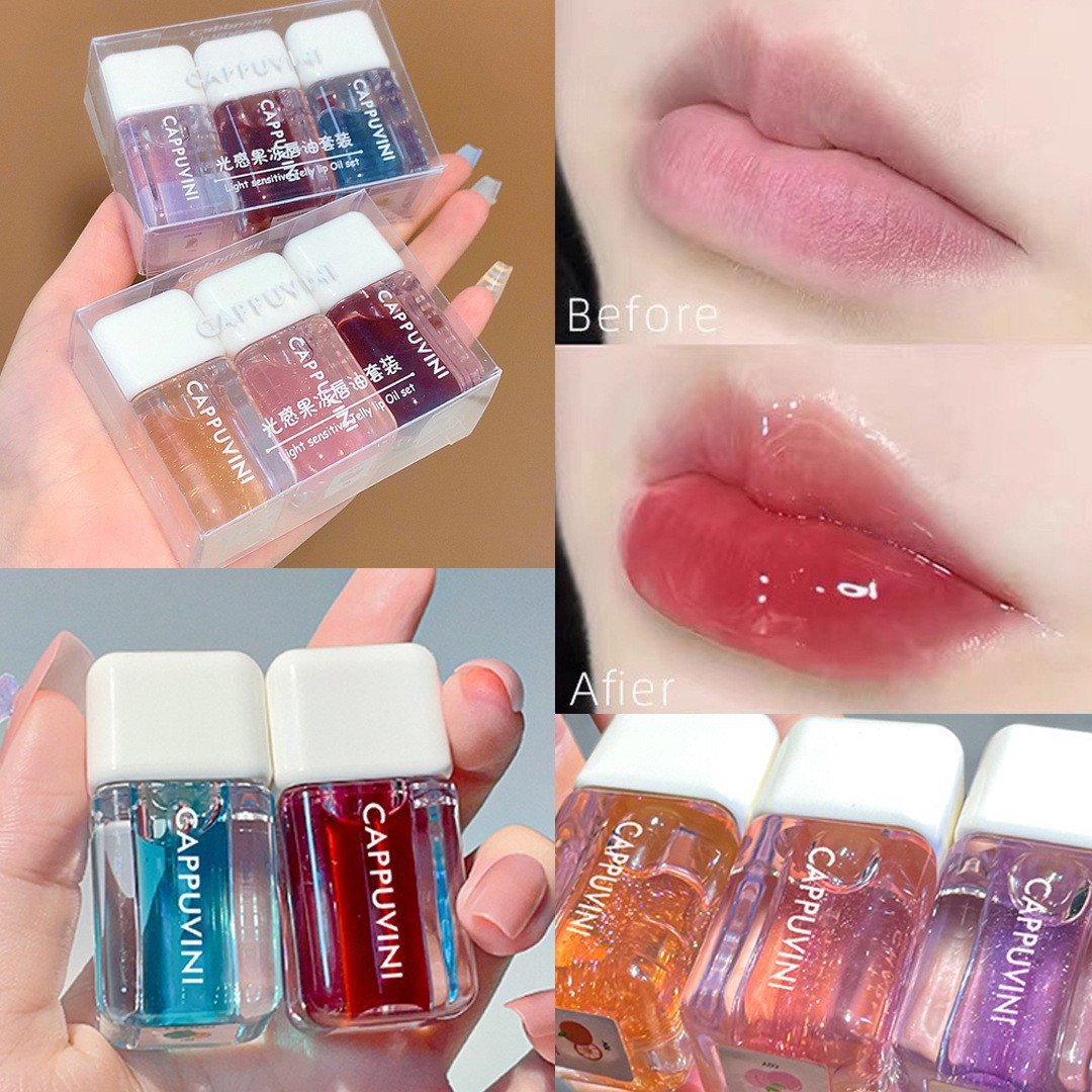 Ka burbuja Weini luz labio brillo nacarado fácil de color rico y húmedo Toot labio vidrio espejo brillante labio aceite traje image 3