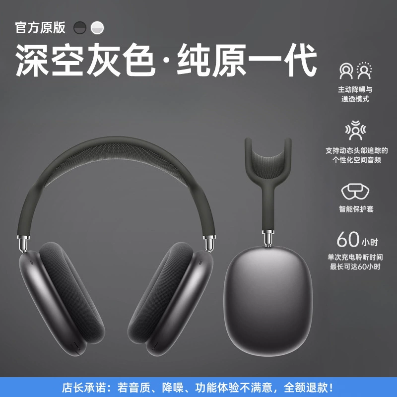 Новая модель Max 2024 накладные Bluetooth-наушники, подходят для беспроводного шумоподавления и водозащиты