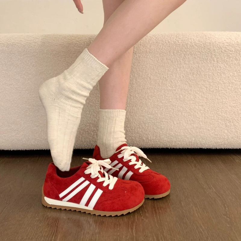 2026 Spring Ballet Style Training Shoes for Women, New Spring Casual Shoes, Versatile Forrest Gump Sports Sneakers, White Shoes