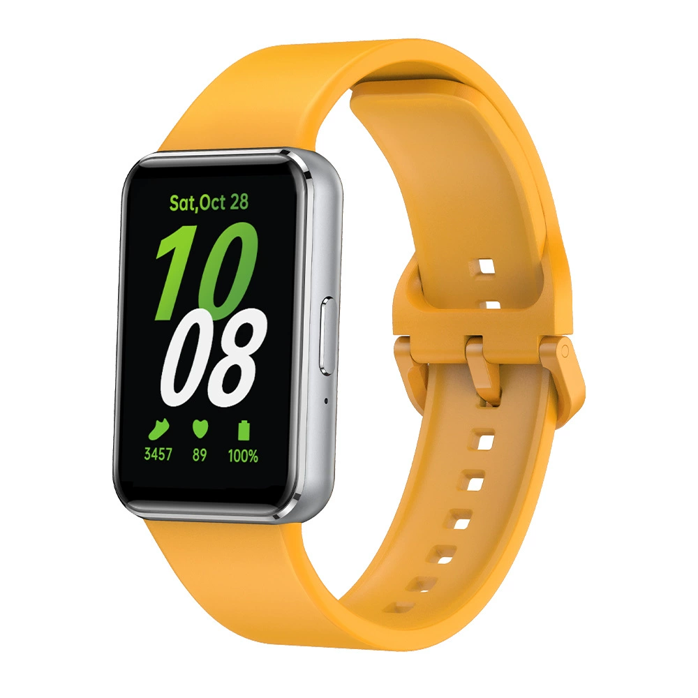 Силиконовый ремешок для часов (Samsung Fit3), мягкий дышащий силикон, несколько цветов, пряжка быстрого освобождения