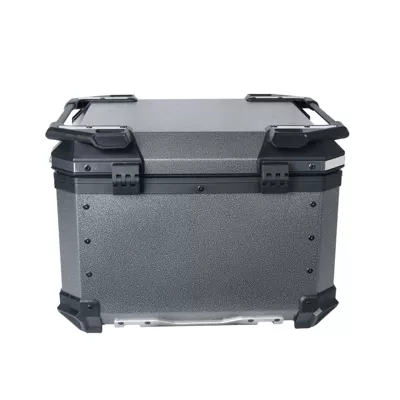 Silver MJW Motorcycle Quick Release: Motorcycle trunk