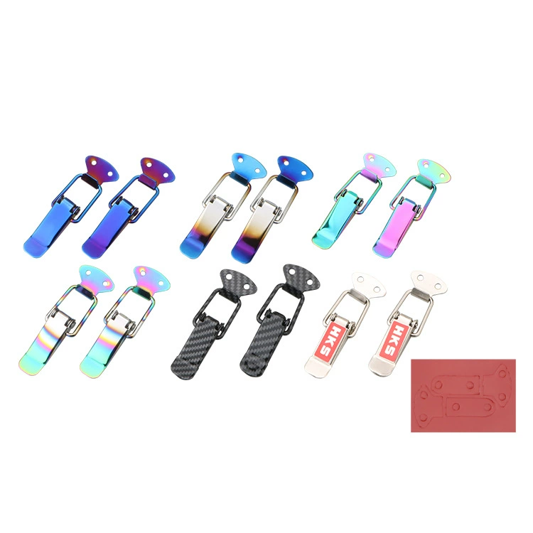 Автомобильный металлический модифицированный замок для украшения замка капота алюминиевый металлический замок для карты жареный синий красочный персонализированный замок для машины