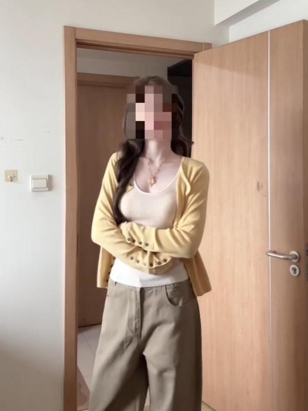 独特漂亮的早秋穿搭针织衫上衣女2025新款韩系外搭开衫毛衣外套|undefined