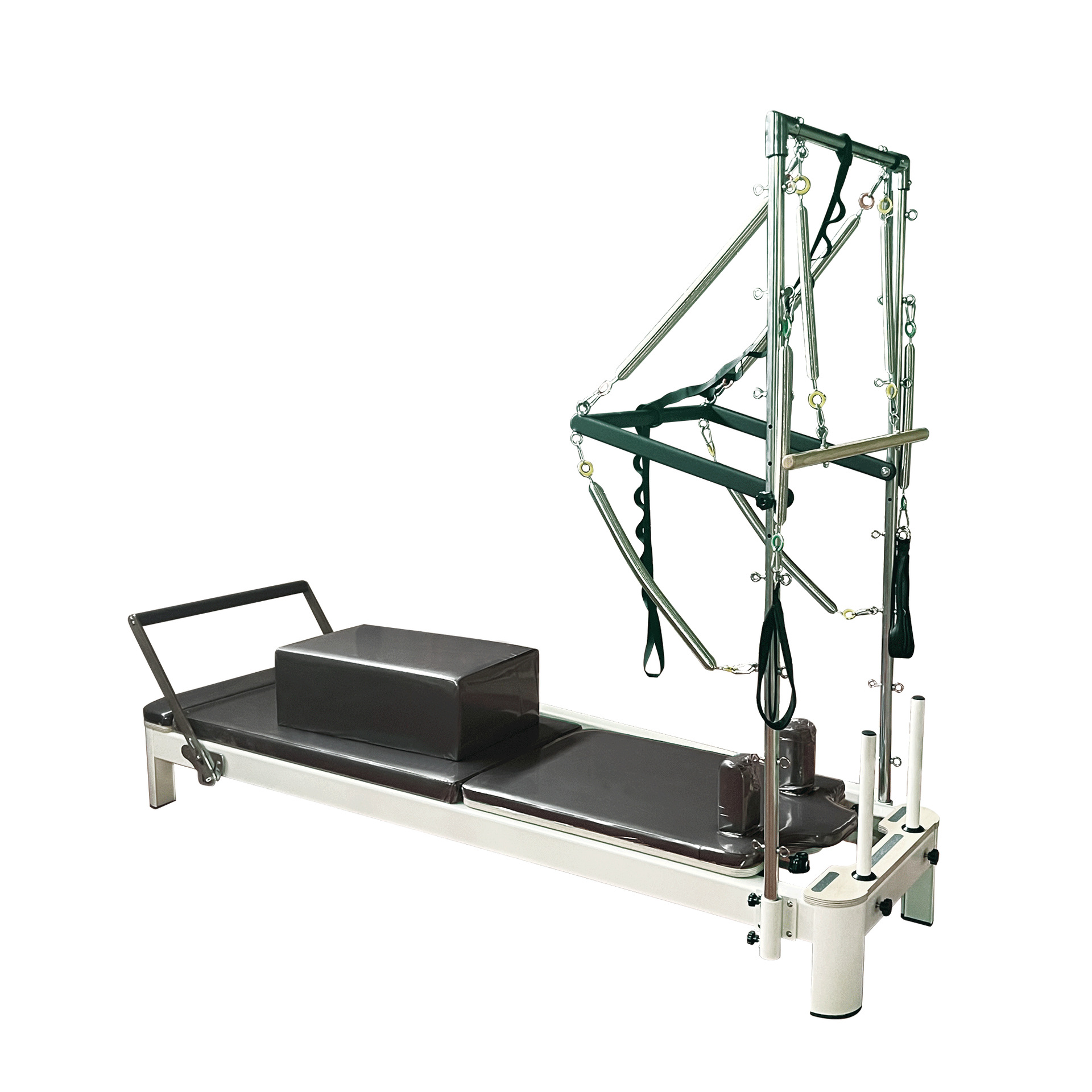 Los fabricantes suministran Pilates cama de núcleo de cinco piezas equipo grande cama de núcleo de silla estable de barril de escalera semielevada dos en uno