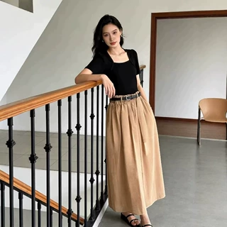 赫本风高级感精致连衣裙法式收腰显瘦气质长裙女神范修身显瘦裙子