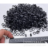 Black non-toxic hair rope odorless, rubber high elastic leather rubber rings, clips included