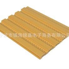 1956绿色PVC木塑长城槽板型材装修建材防火防蚁材料酒店装修