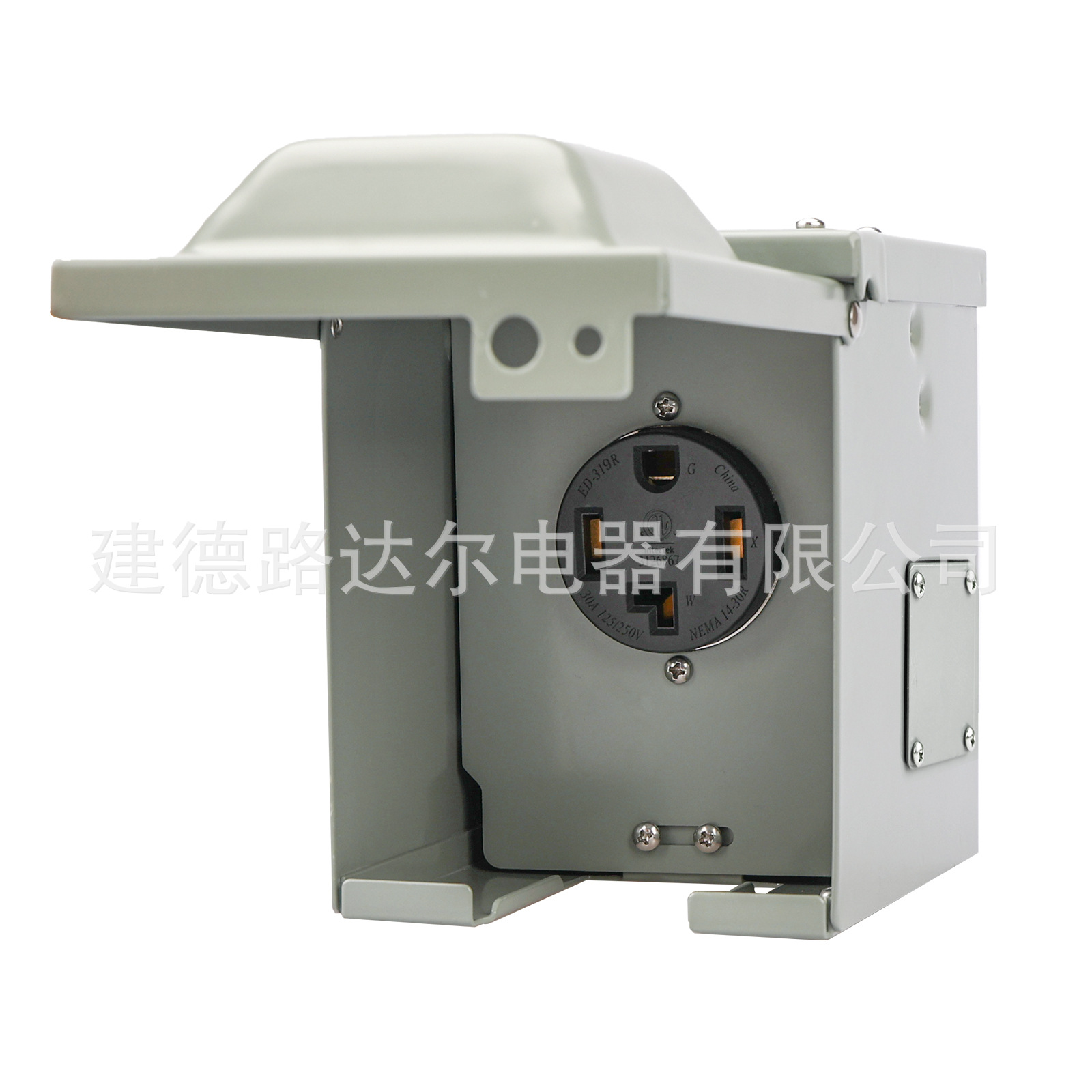 厂家直销美式房车营地充电桩防水四芯自锁式RV Power Panel 20A