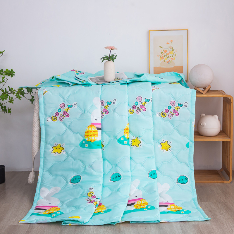 Factory wholesale summer cool blanket gift air conditioner blanket special sale activity gift blanket gift box summer blanket cartoon children thin blanket